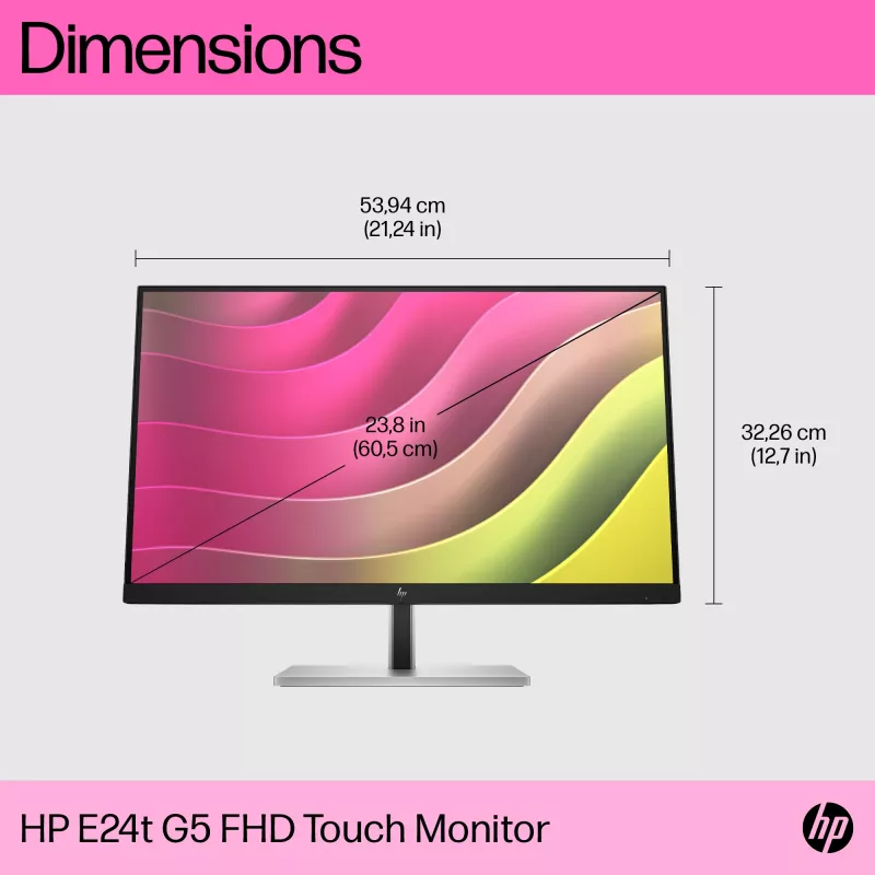 Monitor HP E24t G5 23,8 cala Dotykowy Full HD LCD 1920x1080
