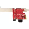 StarTech.com Karta SATA PCIe – 6-portowa karta rozszerzeń SATA PCIe – 6 Gb/s – profil niski/pełny – złącza SATA ułożone warstwowo – ASM1166 bez RAID – konwerter PCI Express na SATA