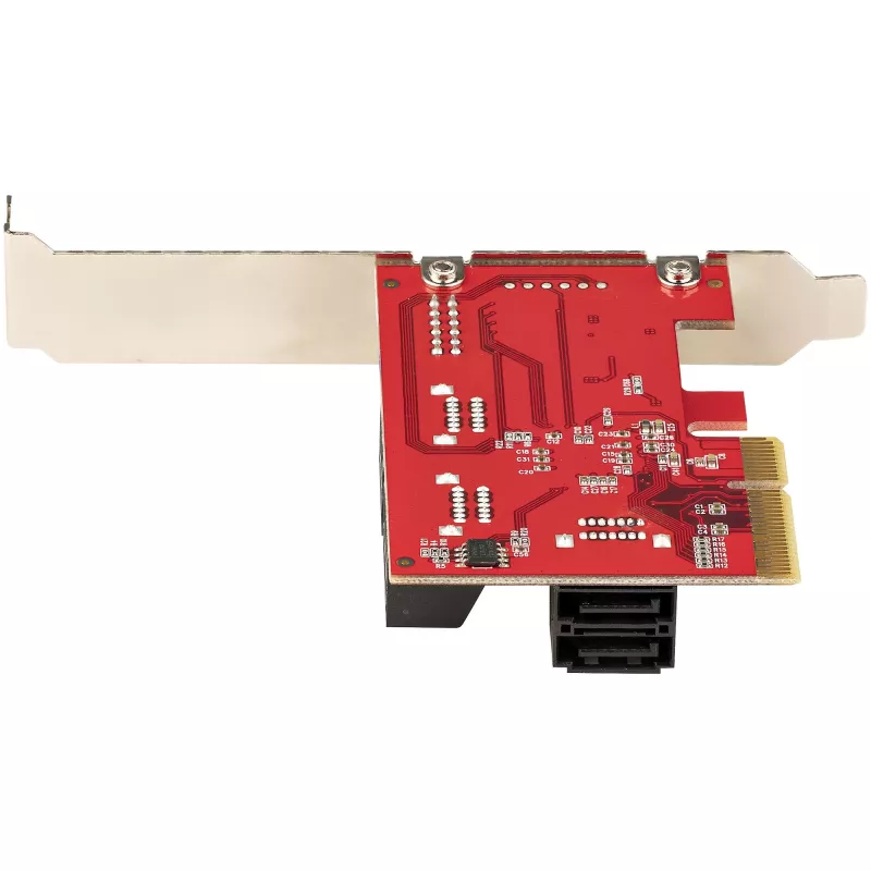 StarTech.com Karta SATA PCIe – 6-portowa karta rozszerzeń SATA PCIe – 6 Gb/s – profil niski/pełny – złącza SATA ułożone warstwowo – ASM1166 bez RAID – konwerter PCI Express na SATA