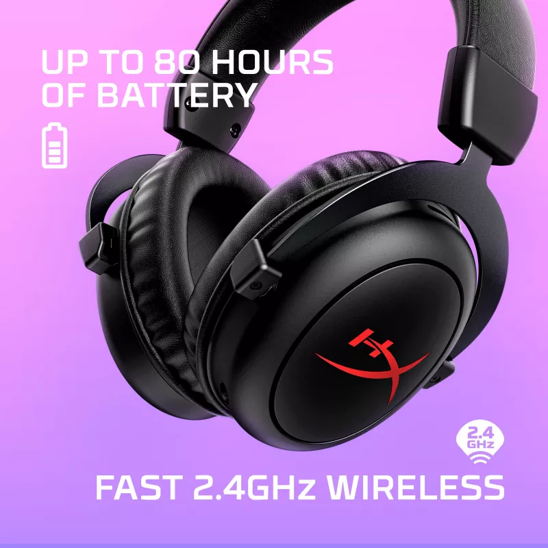 HyperX Cloud II Core Bezprzewodowy Zestaw Słuchawkowy Gamingowy