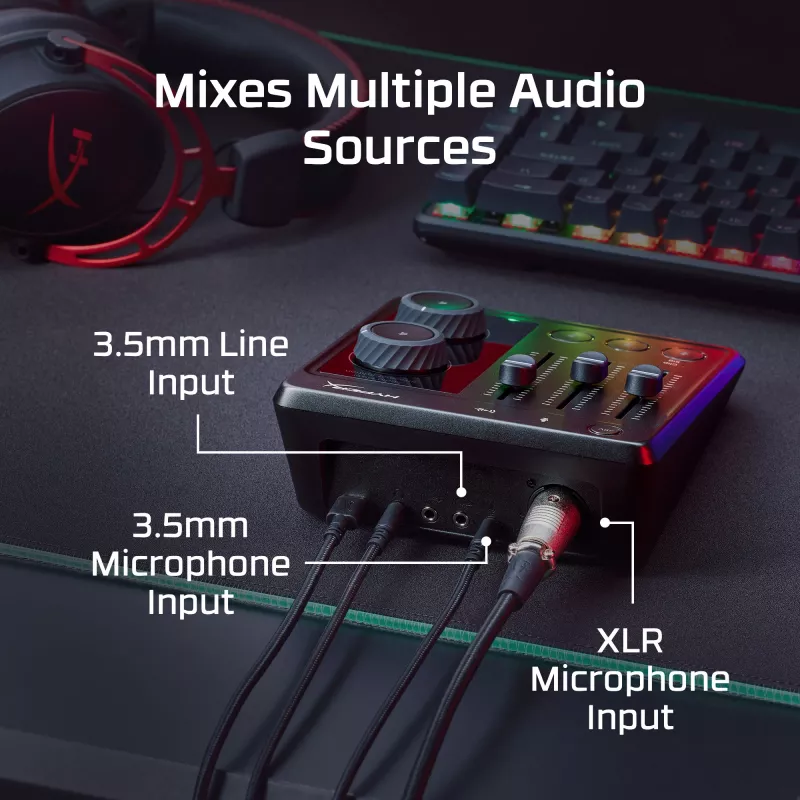 Mikser audio HP HyperX 73C12AA 20 - 20000 Hz 32 - 600 Ω