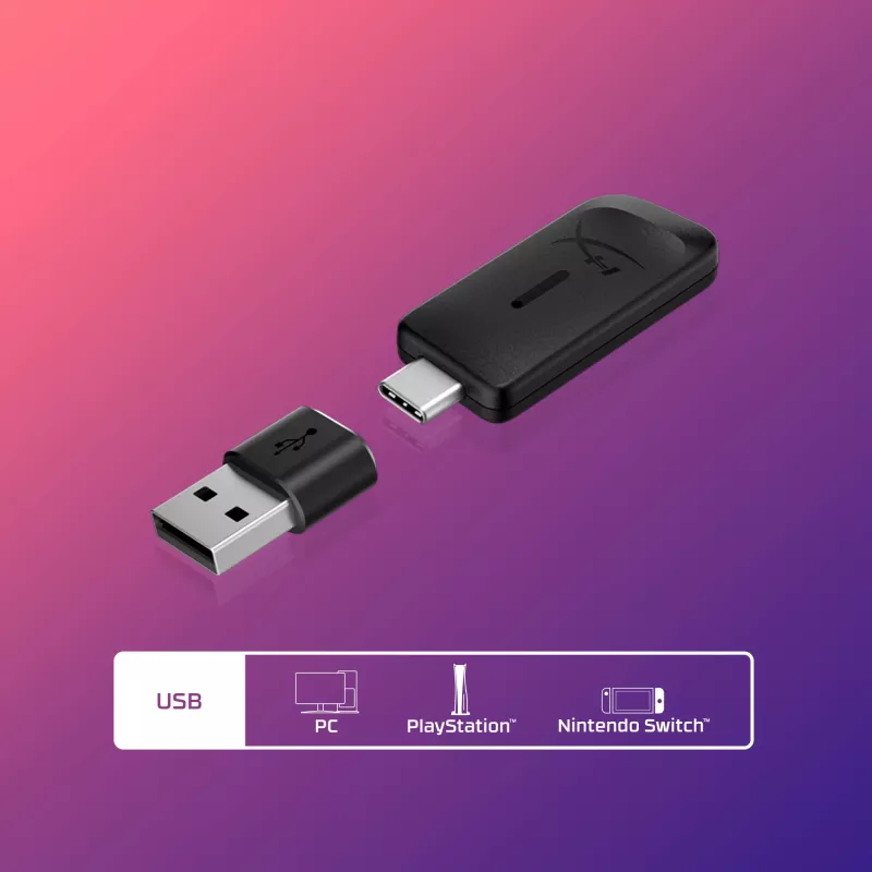 HyperX Cloud III Wireless - Zestaw słuchawkowy gamingowy, Czarny; Czerwony, Chiny, Wokółuszne, Zamknięte, Aktywne, 155 mm