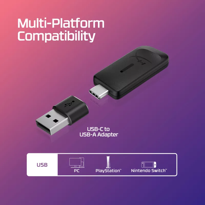 HyperX Cloud III Wireless - Zestaw słuchawkowy gamingowy, Czarny; Czerwony, Chiny, Wokółuszne, Zamknięte, Aktywne, 155 mm
