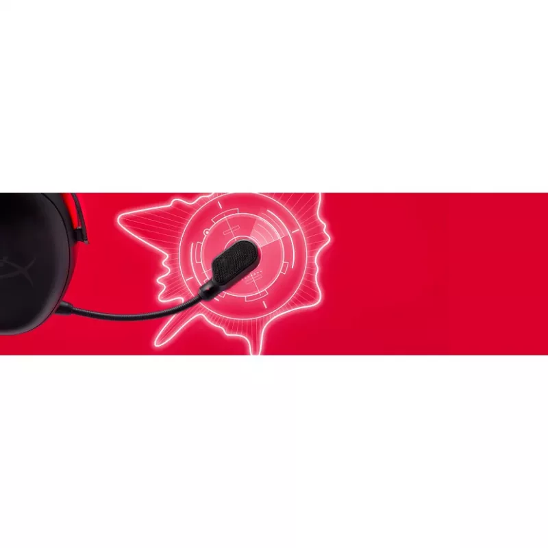 HyperX Cloud III Wireless - Zestaw słuchawkowy gamingowy, Czarny; Czerwony, Chiny, Wokółuszne, Zamknięte, Aktywne, 155 mm