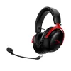 HyperX Cloud III Wireless - Zestaw słuchawkowy gamingowy, Czarny; Czerwony, Chiny, Wokółuszne, Zamknięte, Aktywne, 155 mm