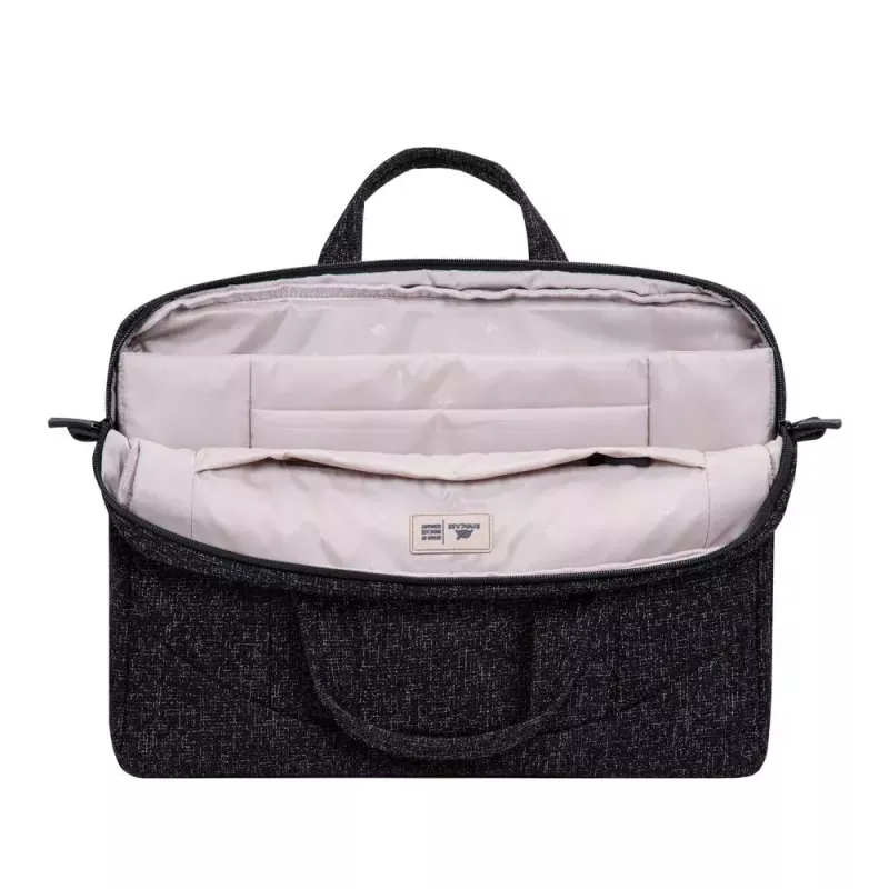 Torba na ramię Rivacase 7931 39,6 cm 15,6 cala Czarno-Biała