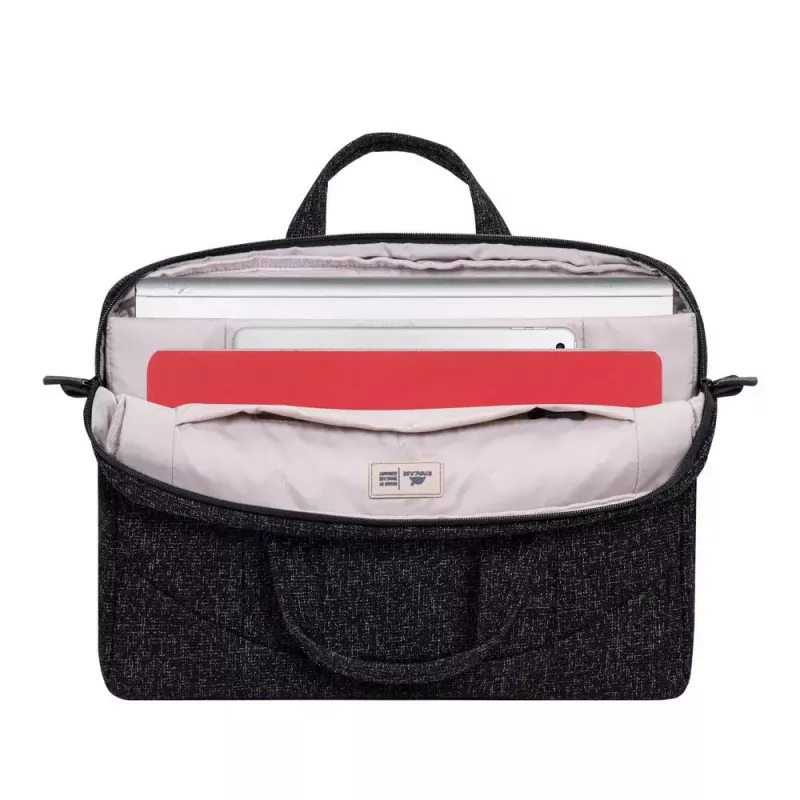 Torba na ramię Rivacase 7931 39,6 cm 15,6 cala Czarno-Biała