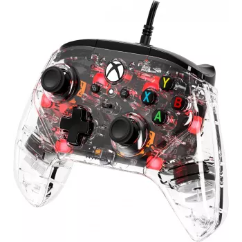HyperX Clutch Gladiate - przewodowy kontroler do gier RGB - Xbox, Gamepad, Xbox One, Xbox Series X, przewodowy, USB, USB Type-A, USB Type-C, przezroczysty