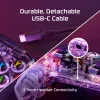 HyperX Clutch Gladiate - przewodowy kontroler do gier RGB - Xbox, Gamepad, Xbox One, Xbox Series X, przewodowy, USB, USB Type-A, USB Type-C, przezroczysty