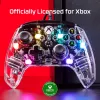 HyperX Clutch Gladiate - przewodowy kontroler do gier RGB - Xbox, Gamepad, Xbox One, Xbox Series X, przewodowy, USB, USB Type-A, USB Type-C, przezroczysty