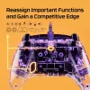HyperX Clutch Gladiate - przewodowy kontroler do gier RGB - Xbox, Gamepad, Xbox One, Xbox Series X, przewodowy, USB, USB Type-A, USB Type-C, przezroczysty