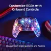 HyperX Clutch Gladiate - przewodowy kontroler do gier RGB - Xbox, Gamepad, Xbox One, Xbox Series X, przewodowy, USB, USB Type-A, USB Type-C, przezroczysty