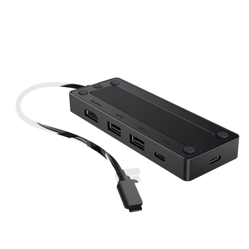 HP USB-C Travel Hub G3 Hub USB-C o szerokości 116 mm, głębokości 41,9 mm i wysokości 14,5 mm