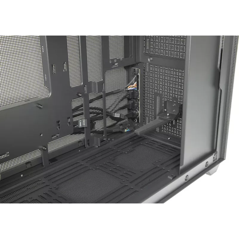 Obudowa PC Mini Tower INTER-TECH IM-2 Expander, Mini-ITX/Micro ATX, obsługa zasilaczy ATX/SFX, dyski 2,5 cala i 3,5 cala, wentylatory przednie/górne 120/140 mm, czarna