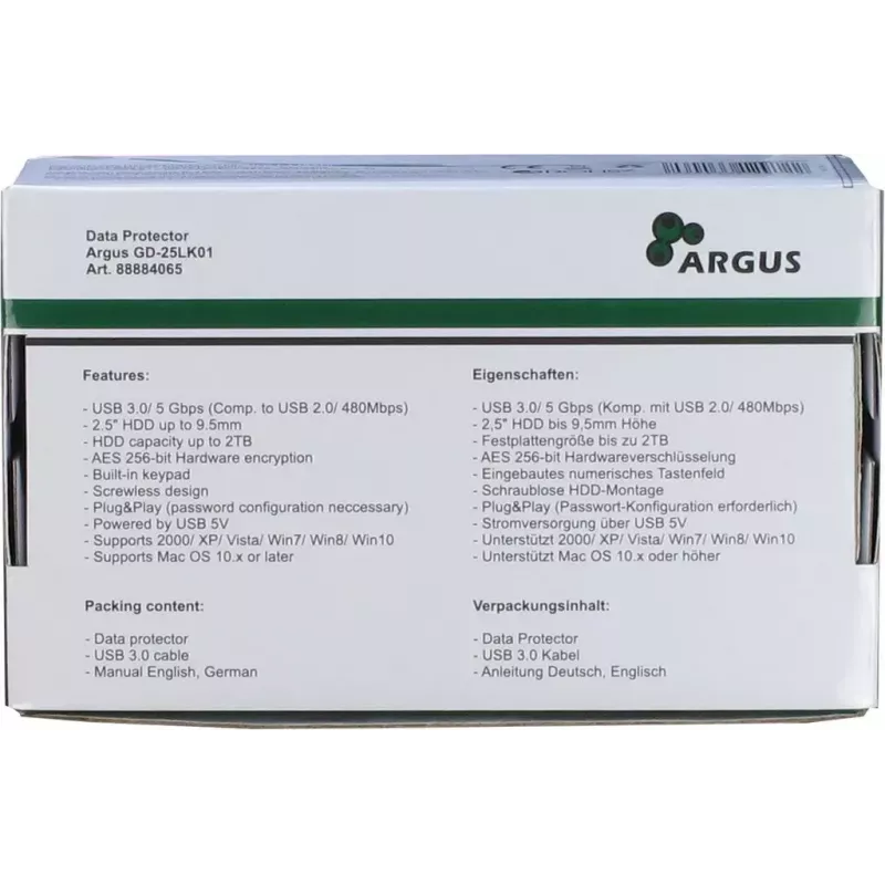 Obudowa HDD Inter-Tech GD-25LK01 Aluminium Czarny 2.5 cala