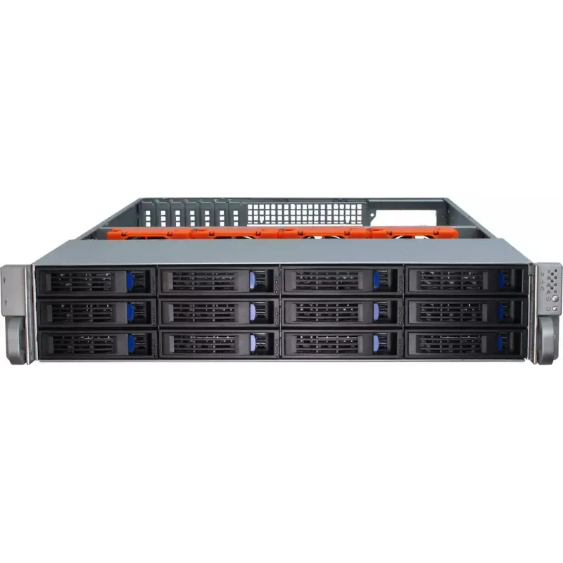 Obudowa serwerowa Inter-Tech IPC 2U-2412 Rack Czarna, Srebrna