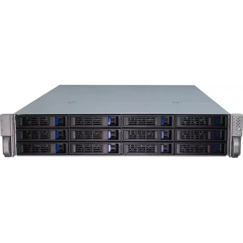 Obudowa serwerowa Inter-Tech IPC 2U-2412 Rack Czarna, Srebrna