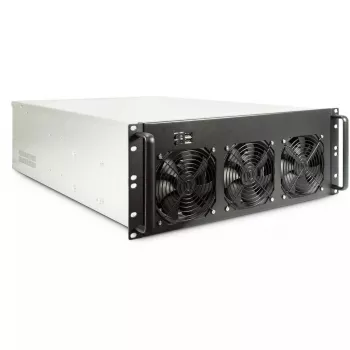 Obudowa komputerowa Inter-Tech 4F28 Rack Czarna, Srebrna