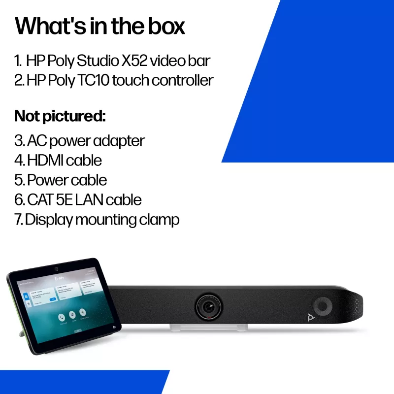Grupowy system wideokonferencyjny POLY Studio X52 4K Ultra HD 30 kl./s