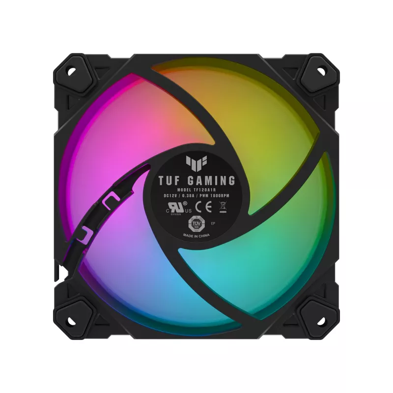 Wentylator ASUS TUF Gaming TF120 ARGB Obudowa komputera Chłodnica powietrzna 12 cm Czarny