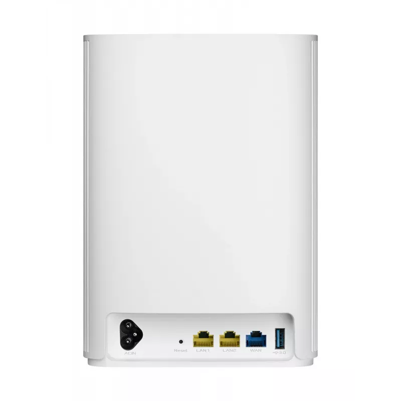 ASUS ZenWiFi AX Hybrid (XP4) Dwuzakresowy (2,4 GHz / 5 GHz) Wi-Fi 6 (802.11ax) Biały 2 Wewnętrzne
