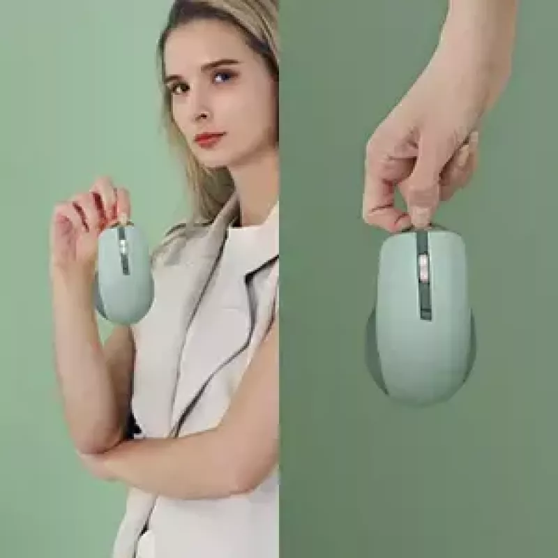 Mysz ASUS SmartO MD200 Silent Plus — symetryczna RF Wireless + Bluetooth, Optyczna 4200 DPI, 6 przycisków, zielona