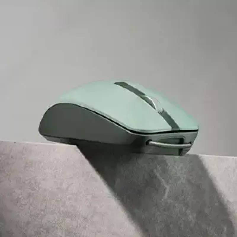 Mysz ASUS SmartO MD200 Silent Plus — symetryczna RF Wireless + Bluetooth, Optyczna 4200 DPI, 6 przycisków, zielona