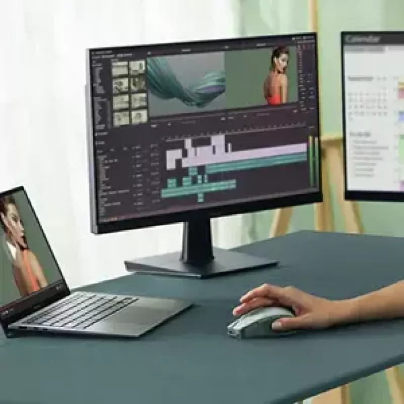 Mysz ASUS SmartO MD200 Silent Plus — symetryczna RF Wireless + Bluetooth, Optyczna 4200 DPI, 6 przycisków, zielona