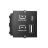 Gniazdo USB A + USB C Bachmann 917.227 Czarny IP20 250V