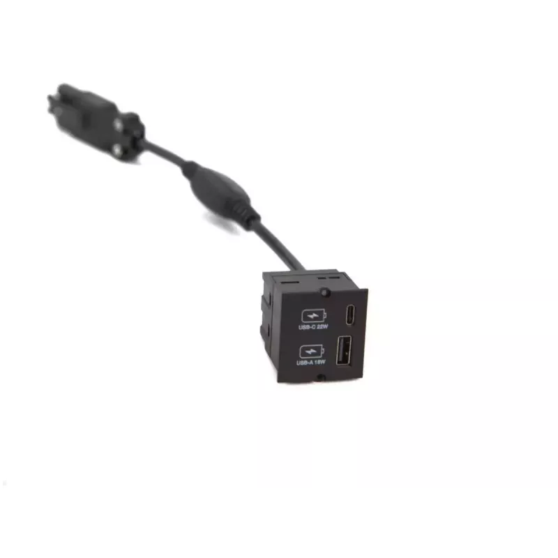 Gniazdo USB A + USB C Bachmann 917.227 Czarny IP20 250V