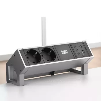 Gniazdo sieciowe USB A + USB C Bachmann 917.229 Czarny 3A
