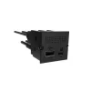 Gniazdo sieciowe USB A + USB C Bachmann 917.229 Czarny 3A