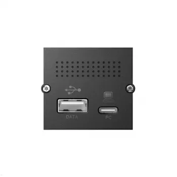 Gniazdo sieciowe USB A + USB C Bachmann 917.229 Czarny 3A