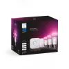 Zestaw startowy Philips Hue White and Colour Ambience – 3× żarówki E27 11W, Bluetooth/Zigbee, ściemniacz