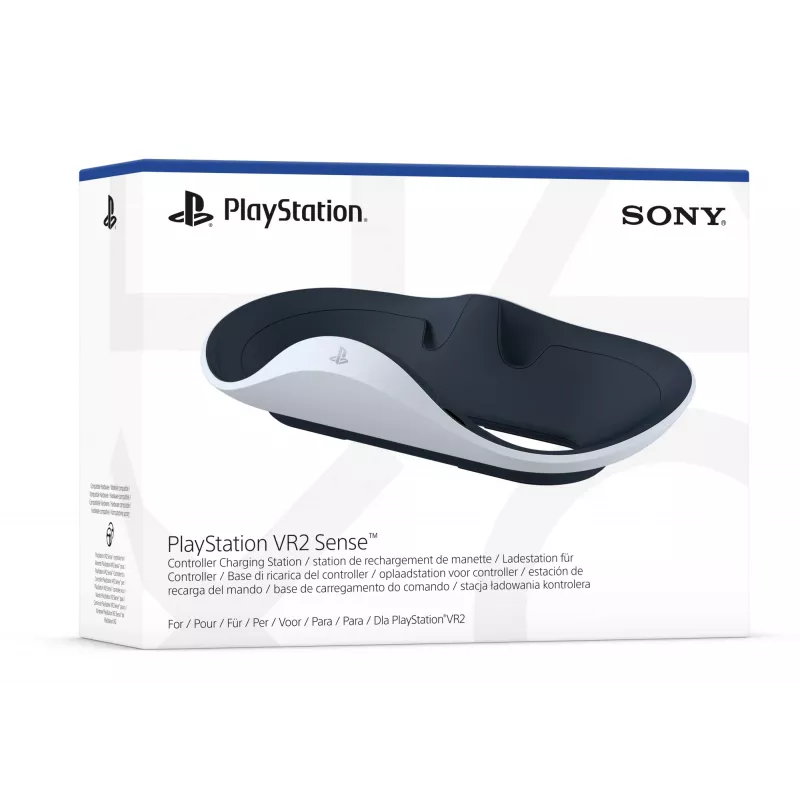 Stacja ładująca Sony 9480693 do kontrolera gier — PlayStation 5, 5,1V/2,8A, czarno-biała, 241×136×58 mm