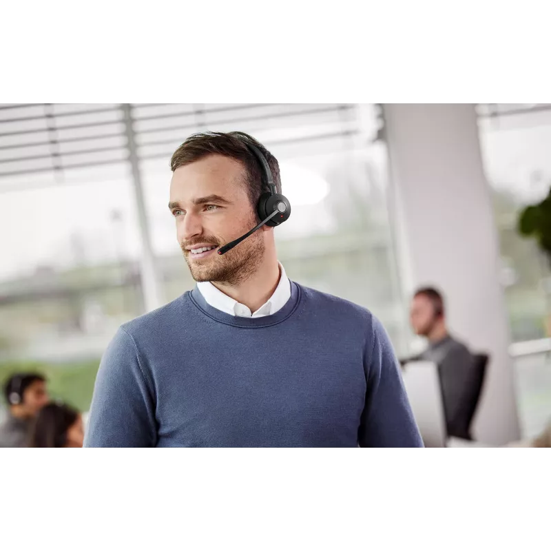Jabra Engage 55 MS Stereo Słuchawki Bezprzewodowe Nauszne Biuro/Call Center USB Type-A Czarny