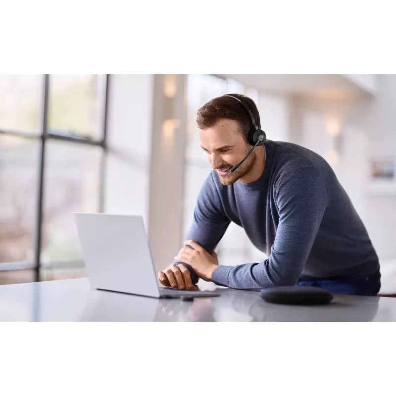 Jabra Engage 55 MS Stereo Słuchawki Bezprzewodowe Nauszne Biuro/Call Center USB Type-A Czarny