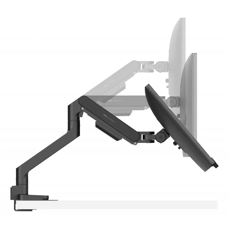 Ramię monitora BenQ BSH01 — Ergo Arm regulowana wysokość, kompatybilne z VESA, czarne