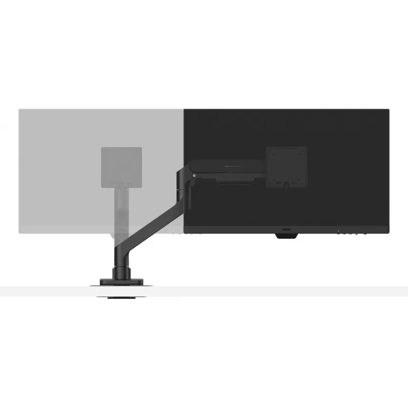 Ramię monitora BenQ BSH01 — Ergo Arm regulowana wysokość, kompatybilne z VESA, czarne
