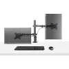 StarTech.com Ramię do monitora z tacką na laptopa VESA, Do laptopa (4,5kg/9,9lb) i pojedynczego wyświetlacza do 32 cali (8kg/17,6lb), Czarny, Wentylowana tacka, Regulowane ramię do laptopa, Mocowanie C-clamp/Grommet