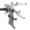 StarTech.com Ramię do monitora z tacką na laptopa VESA, Do laptopa (4,5kg/9,9lb) i pojedynczego wyświetlacza do 32 cali (8kg/17,6lb), Czarny, Wentylowana tacka, Regulowane ramię do laptopa, Mocowanie C-clamp/Grommet