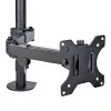 StarTech.com Ramię do monitora z tacką na laptopa VESA, Do laptopa (4,5kg/9,9lb) i pojedynczego wyświetlacza do 32 cali (8kg/17,6lb), Czarny, Wentylowana tacka, Regulowane ramię do laptopa, Mocowanie C-clamp/Grommet