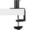 StarTech.com Ramię do monitora z tacką na laptopa VESA, Do laptopa (4,5kg/9,9lb) i pojedynczego wyświetlacza do 32 cali (8kg/17,6lb), Czarny, Wentylowana tacka, Regulowane ramię do laptopa, Mocowanie C-clamp/Grommet
