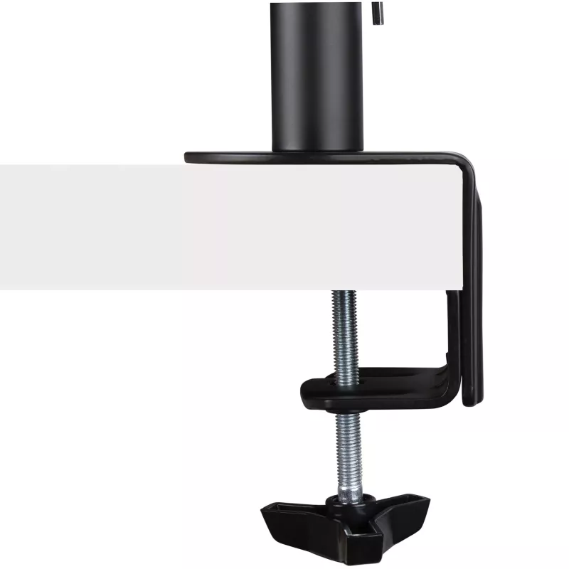 StarTech.com Ramię do monitora z tacką na laptopa VESA, Do laptopa (4,5kg/9,9lb) i pojedynczego wyświetlacza do 32 cali (8kg/17,6lb), Czarny, Wentylowana tacka, Regulowane ramię do laptopa, Mocowanie C-clamp/Grommet