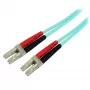 StarTech.com 10m (30ft) LC/UPC do LC/UPC OM3 wielomodowy kabel światłowodowy, pełny dupleks 50/125µm kabel wstążkowy, 100G, niskie straty wtrąceniowe, kabel krosowy LSZH