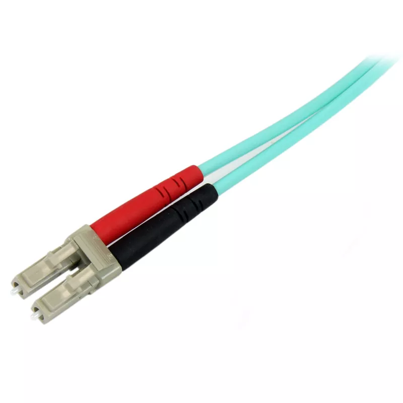 StarTech.com 10m (30ft) LC/UPC do LC/UPC OM3 wielomodowy kabel światłowodowy, pełny dupleks 50/125µm kabel wstążkowy, 100G, niskie straty wtrąceniowe, kabel krosowy LSZH