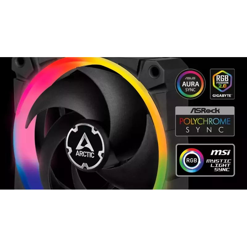 ARCTIC BioniX P120 A-RGB Wentylator 120 mm zoptymalizowany pod kątem ciśnienia z A-RGB