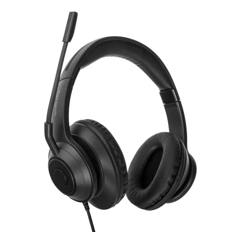 Targus AEH102GL headphones/headset Wired Head-band Calls/Music USB Type-A Czarny