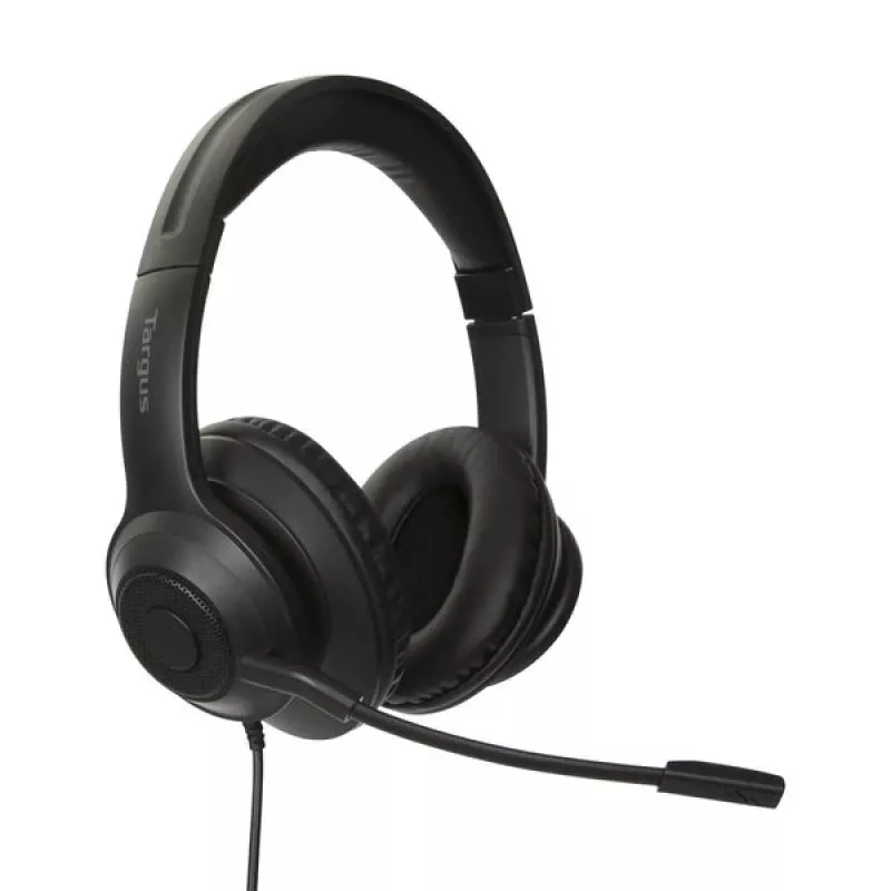 Targus AEH102GL headphones/headset Wired Head-band Calls/Music USB Type-A Czarny