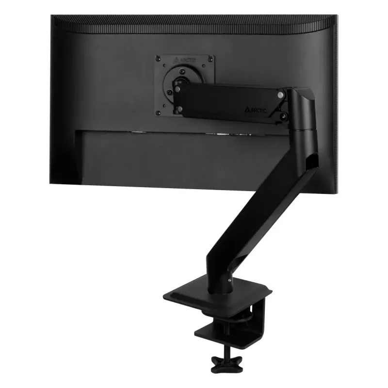 Biurkowy uchwyt gazowo-sprężynowy do monitora Arctic X1-3D — obsługuje do 43 cali / 10 kg, VESA 75x75–100x100, czarny